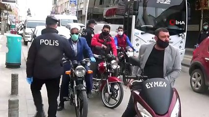 Kilis’te Motosikletlerde Sosyal Mesafe Kuralı