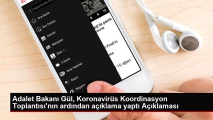 Adalet Bakanı Gül, Koronavirüs Koordinasyon Toplantısı'nın ardından açıklama yaptı Açıklaması