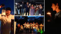 Tollywood And Bollywood Celebrities Participated in Modi's 9 PM 9 Baje Light Lamps event