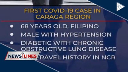 Caraga records first CoVID-19 case