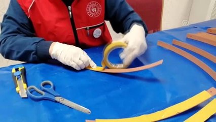Kurs merkezi maske üretim atölyesine dönüştürüldü