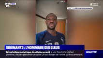 Virus: l'hommage des Bleus aux soignants