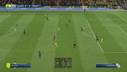FC Nantes - Amiens SC sur FIFA 20 : résumé et buts (L1 - 34e journée)