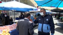 Diyarbakır'da pazarlarda koronavirüs önlemleri üst seviyede