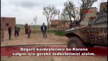Barış Pınarı bölgesindeki yol kontrol noktalarında koronavirüs tedbirleri