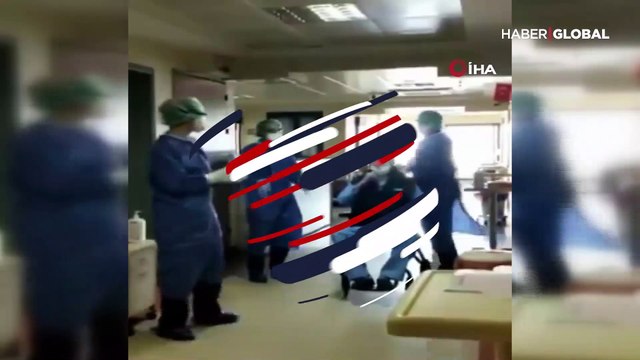 95 yaşındaki adam koronavirüsü yendi... Hastaneden oynayarak ayrıldı