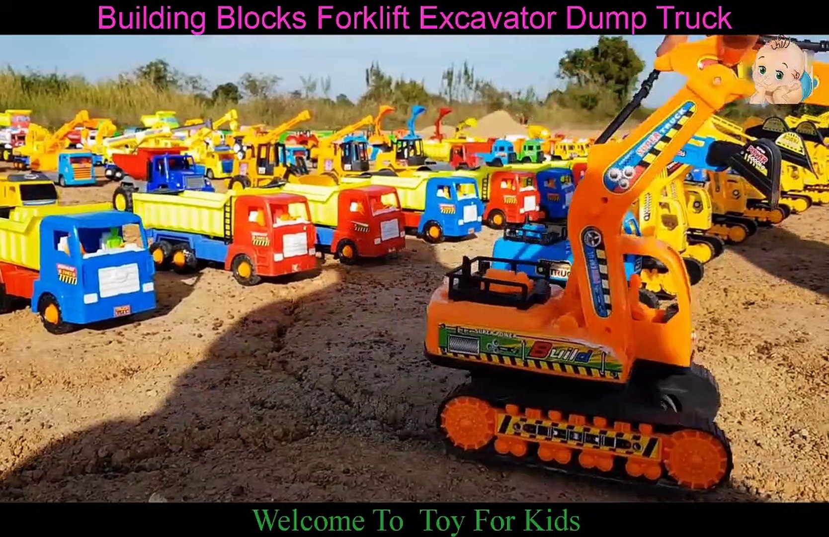 Construction Toys For Kids Building Blocks Forklift Excavator Dump Truck Toy For Kids Video Dailymotion - dump truck roblox