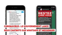 Coronavirus : le Gouvernement lance deux chatbots sur WhatsApp et Messenger