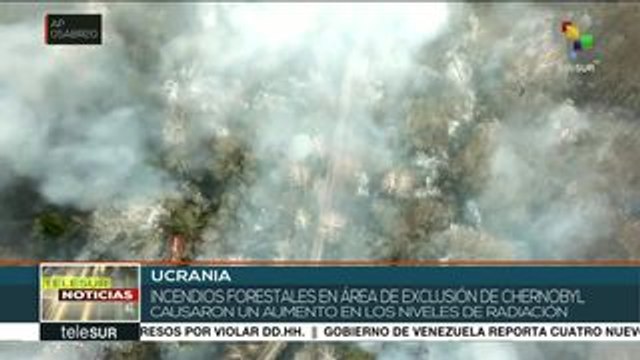 Incendios forestales aumentan niveles de radiación en Chernobyl