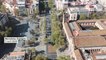 Coronavirus : les rues désertes de Barcelone vues du ciel