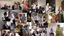 Easington Colliery Brass Band show they still have the skills as coronavirus halts rehersals