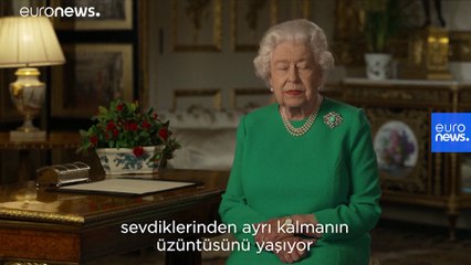 Kraliçe Elizabeth halka seslendi: Covid-19'u İkinci Dünya Savaşı ruhuyla yeneceğiz