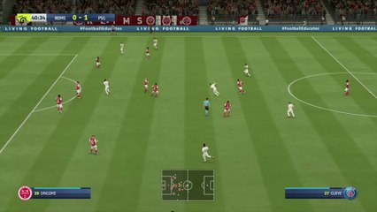 Stade de Reims  - Paris Saint-Germain sur FIFA 20 : résumé et buts (L1 - 34e journée)