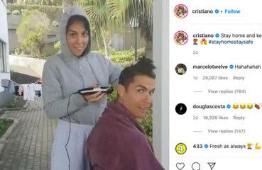Cristiano Ronaldo luce nuevo peinado, cortesía de Georgina Rodríguez