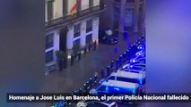 Homenaje a Jose Luis en Barcelona, el primer Policía Nacional fallecido