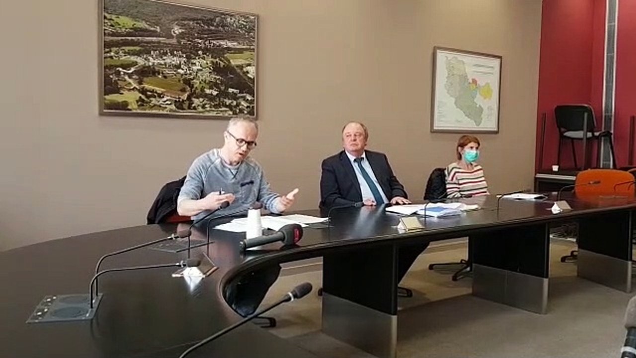 Conférence de presse à l'hôpital Robert Pax de Sarreguemines