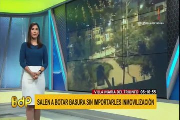 Vecinos violaron toque de queda para alcanzar camión recolector de basura