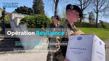 Coronavirus : dans le cadre de l’opération Résilience, le 27e BCA d’Annecy livrent des Ehpad