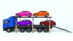 Kids Toy Videos US - Colors for Children to Learn with Car Transporter Car Toys - Colours for Kids to Learn