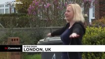 ویدئو؛ انجام ورزش روزانه با رعایت فاصله در لندن در روزهای قرنطینه
