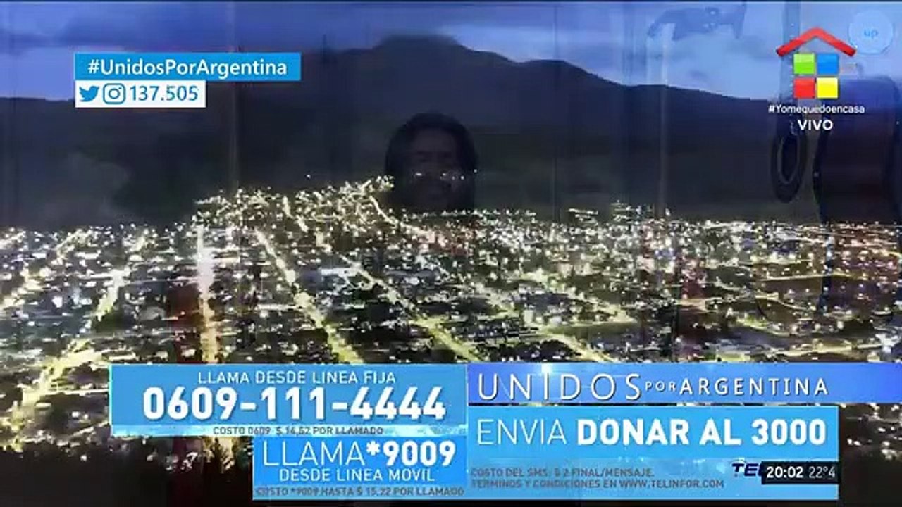 Unidos por Argentina | Juanes cantó "A Dios le pido"