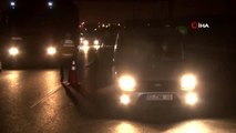Korona virüsüne karşı İstanbul'un giriş - çıkışında gece boyu denetimler devam ediyor