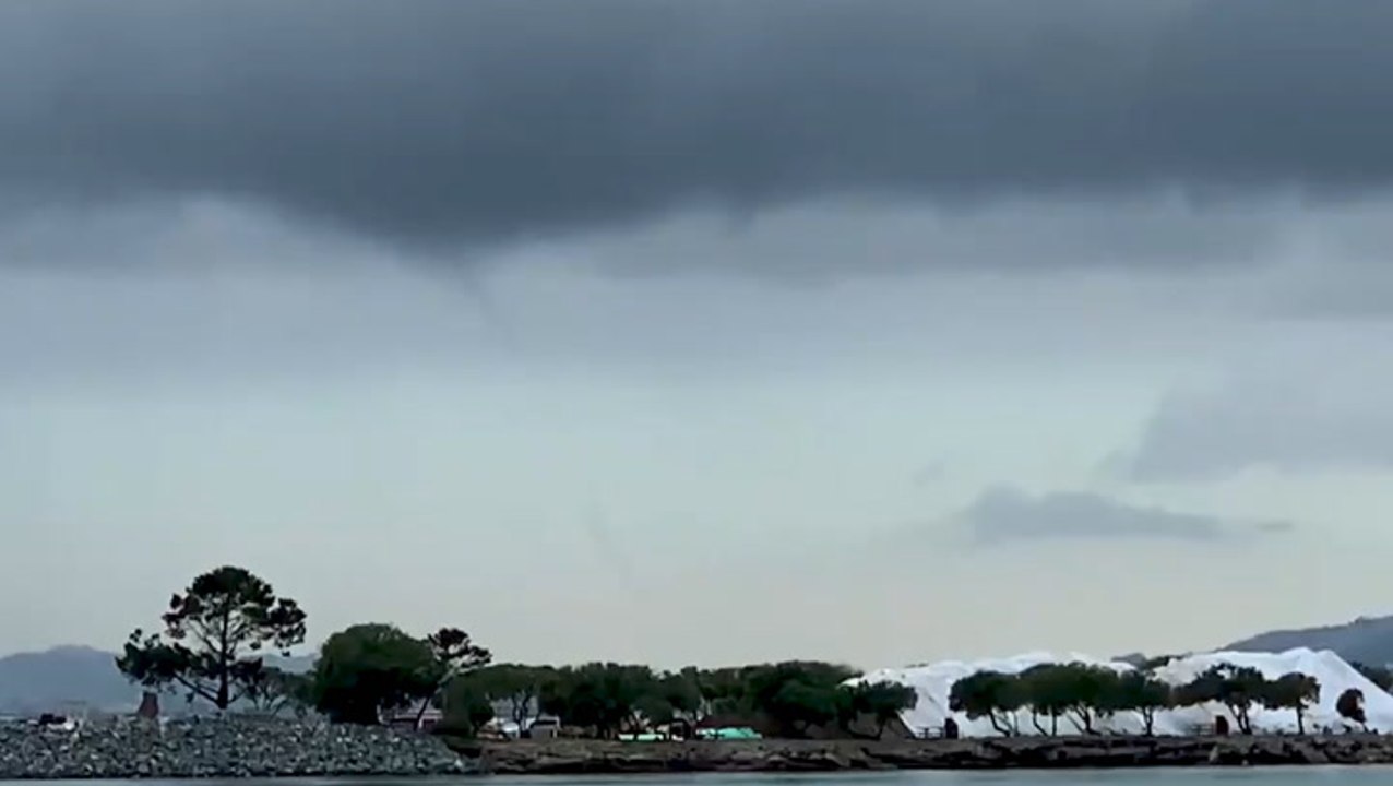 Waterspout spotted offshore