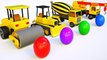 Build Dump Truck, Bulldozer Mixer Truck, Crane Truck for Kids with Surprise Eggs