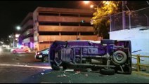 Accidente en pleno Centro de Culiacán deja dos personas lesionadas