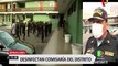 San Isidro y Miraflores apoyan en trabajos de desinfección a agentes policiales