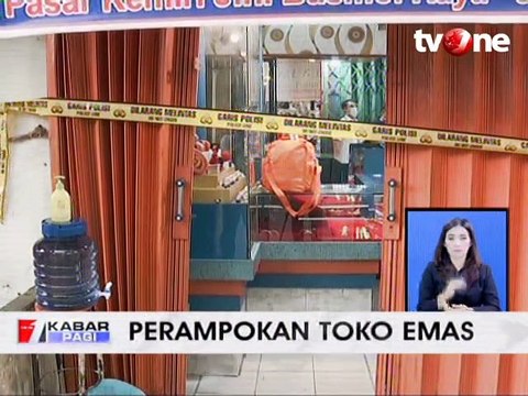 Perampok Bersenpi Gasak Toko Emas di Jakbar, Rugi 400 Juta