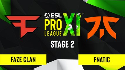 CSGO - FaZe Clan vs. Fnatic [Mirage] Map 1 - ESL Pro League Season 11 - Stage 2