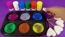 How to Make Glitter Ice Cream Coloring and Learn Colors with Play Doh Trolls Surprise Toys