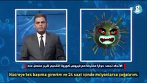 Irak'ta bir televizyon kanalı koronavirüsle röportaj yaptı