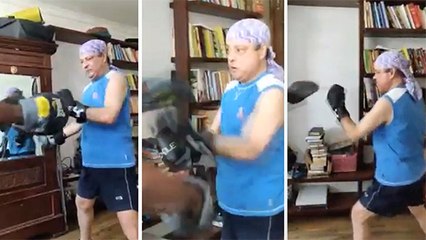 Kick Boxing  चे धडे सचिन पिळगावकर सोबत