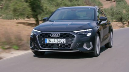 The new Audi A3 Sportback in Manhattan Grey Driving Video