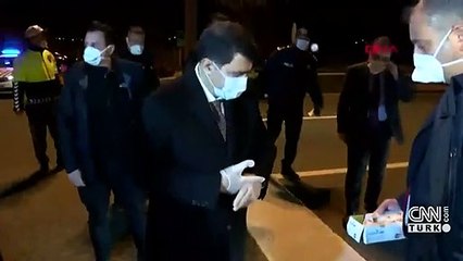 Ankara Valisi Şahin, şehir girişlerindeki kontrol noktalarını inceledi