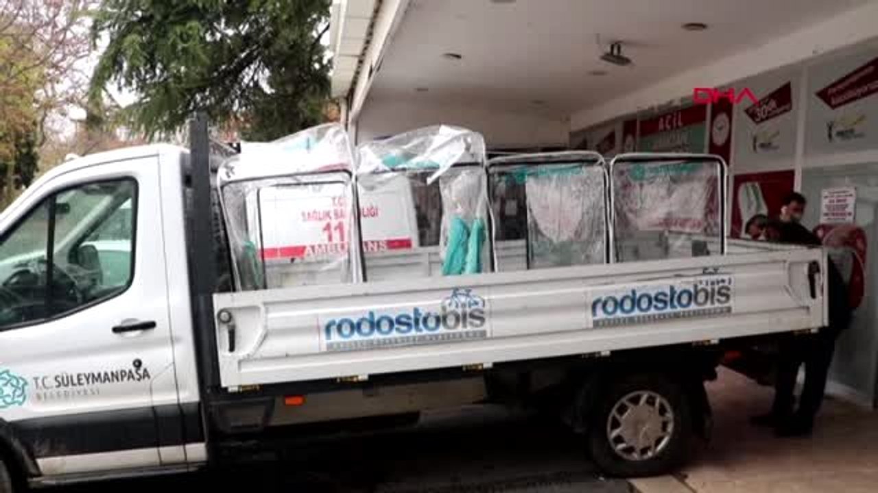TEKİRDAĞ SÜLEYMANPAŞA BELEDİYESİ, SAĞLIK ÇALIŞANLARI İÇİN ÖZEL SEDYE ÜRETTİ