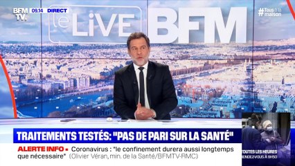 Traitements testés: "pas de pari sur la santé" - 07/04