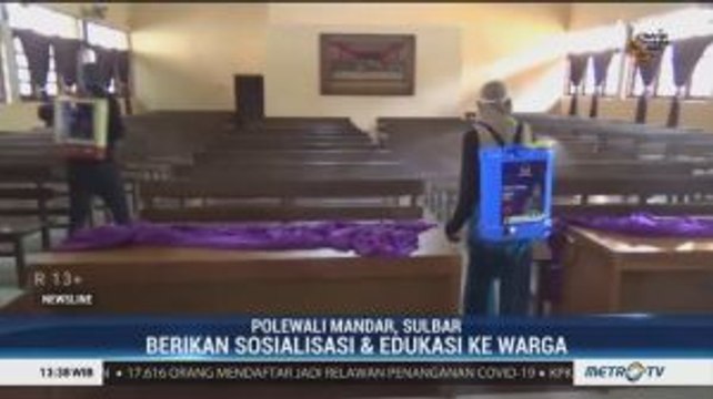 DPD Partai NasDem Polewali Mandar Lakukan Penyemprotan Disinfektan