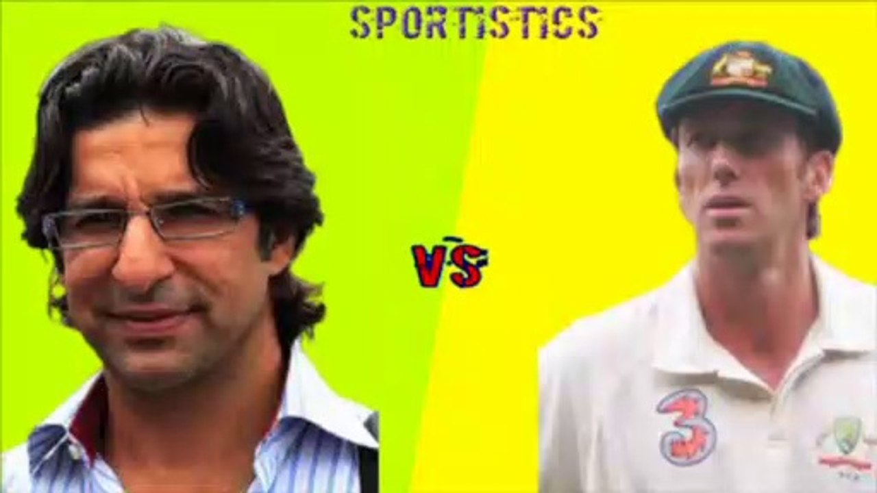Wasim Akram vs Glenn McGrath | Who's The Greatest? | sportistics
