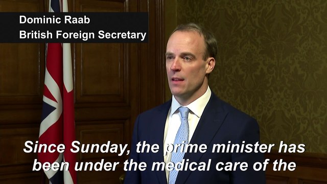 British PM Boris Johnson in intensive care, deputizes foreign secretary