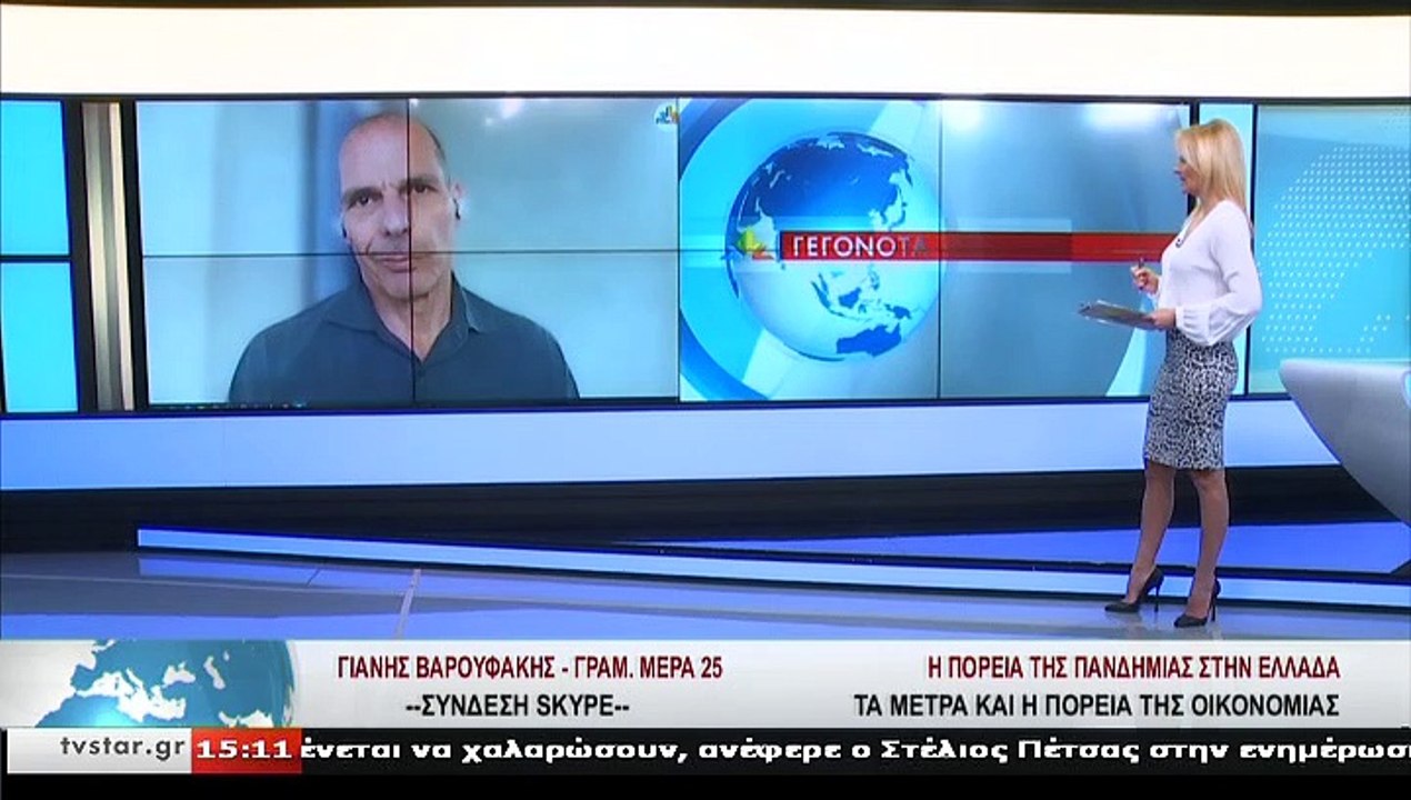 Ο γραμματέας του ΜέΡΑ25, Γ. ΒΑΡΟΥΦΑΚΗΣ, στο STA...