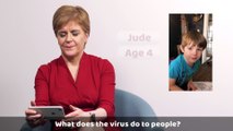 Listen to the First Minister answer children's questions on Covid19 in a Q&A with subtitles