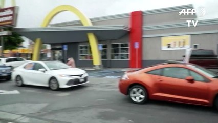 Coronavirus: manifestation d'employés d'un McDonald's après un cas