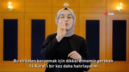 Esenyurt Belediyesi'nden işitme engelli bireyler için işaret diliyle "koronavirüs" uyarısı