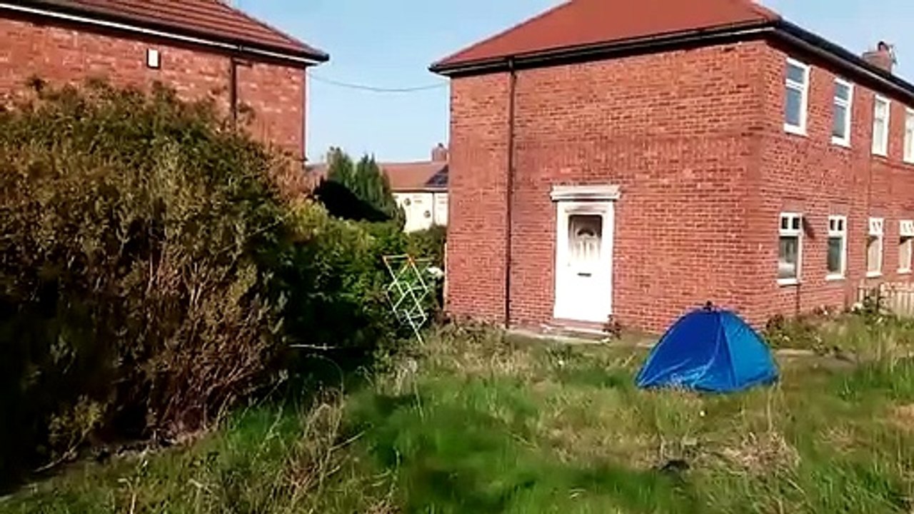 Aftermath of a fire in East Avenue South Shields