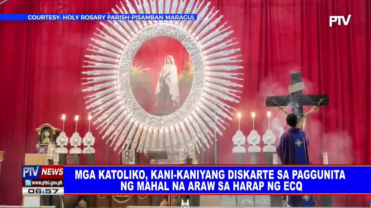 Mga Katoliko, kani-kaniyang diskarte sa paggunita ng Mahal na Araw sa harap ng ECQ