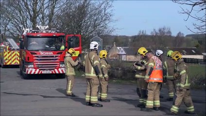 Fire at Headswood Mill industrial units near Denny