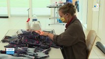 Indre-et-Loire : un atelier de production de masques installé dans une salle des fêtes